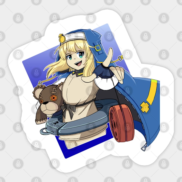 Bridget Guilty Gear Sticker by abdul rahim